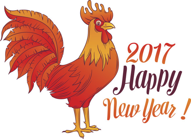 中国的象征红公鸡图片下载