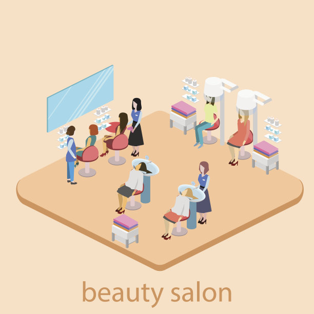 美容院内部异构体图片下载