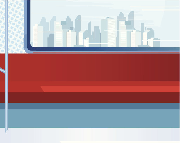 从火车窗口俯瞰天际线图片下载