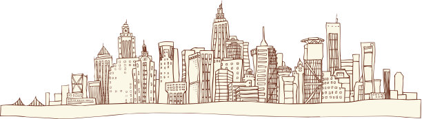 城市的天际线图片下载