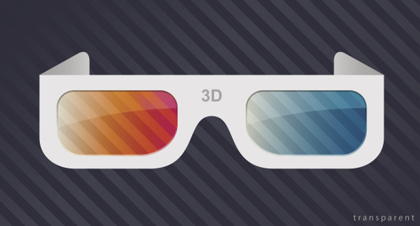 纸板3d眼镜图片下载