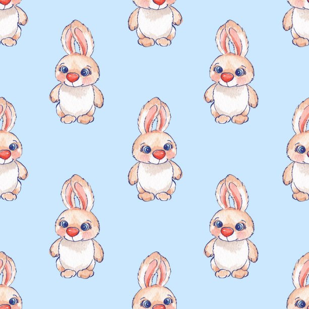 兔子插画素材ID：164342950