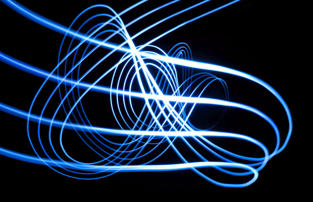 蓝色光波图片下载