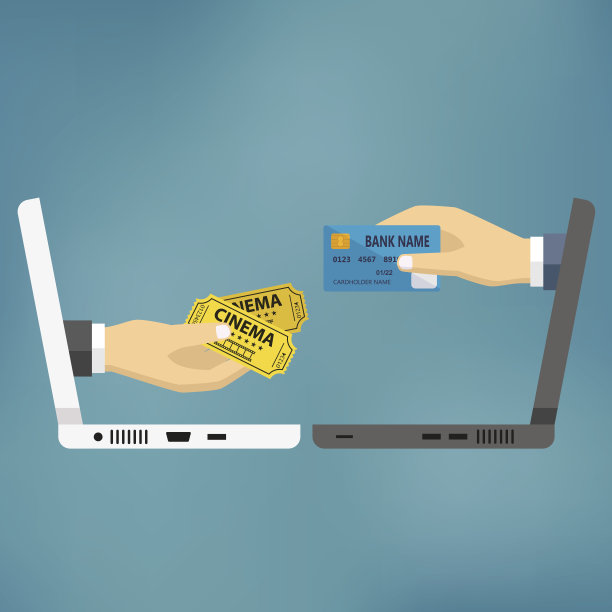 手里拿着信用卡和电影票。图片下载