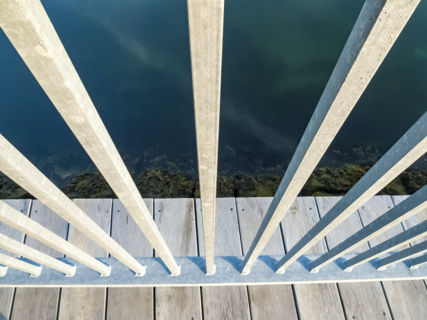 甲板栏杆的扇形效应图片下载