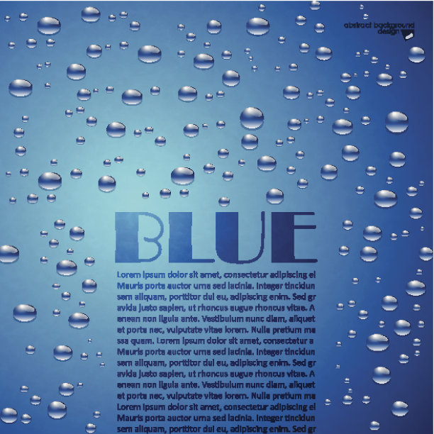 蓝色背景上的气泡图片下载