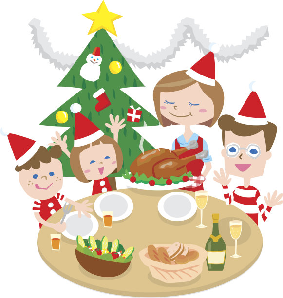 家人的圣诞节图片下载