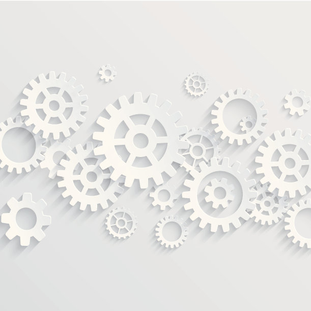 矢量齿轮和齿轮背景素材图片