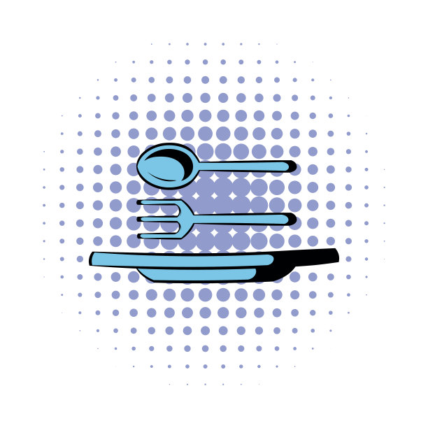 餐具漫画图标图片下载