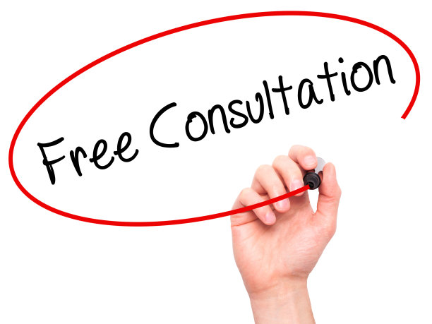 男人手写自由咨询与黑色记号笔图片下载