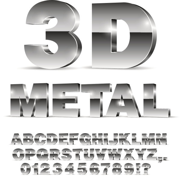 字母矢量字体图片下载