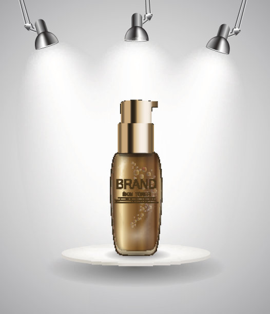 皮肤爽肤瓶管模板广告或杂志背景图片下载