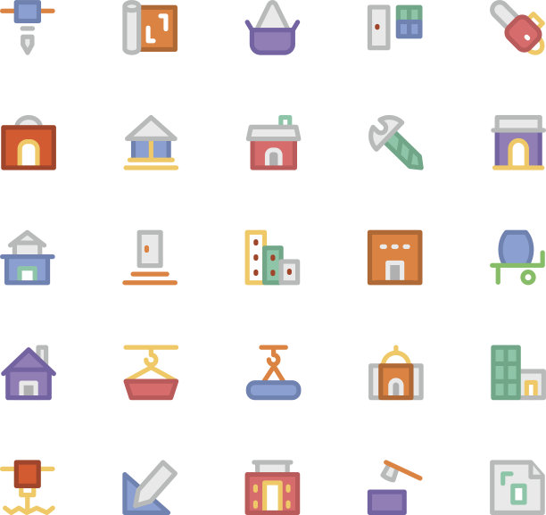 构造矢量图标6图片下载