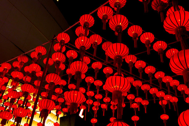 中国新年的红灯笼图片下载