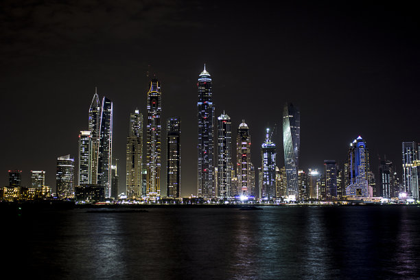 迪拜夜景图片下载