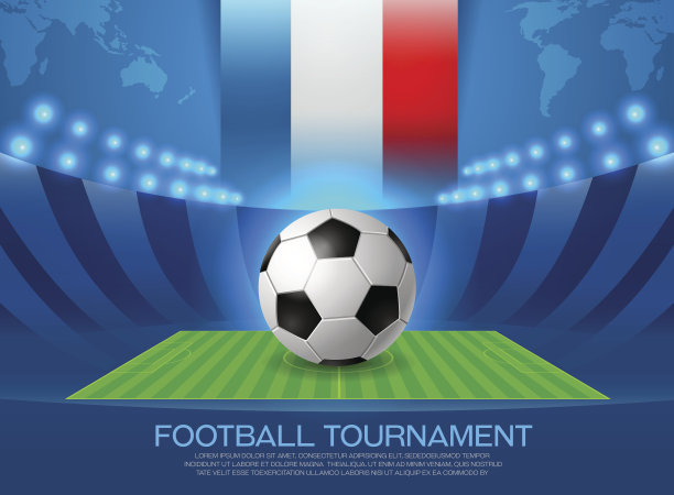 欧洲足球锦标赛在法国矢量图片下载