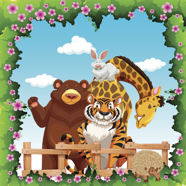 野生动物在花架图片下载