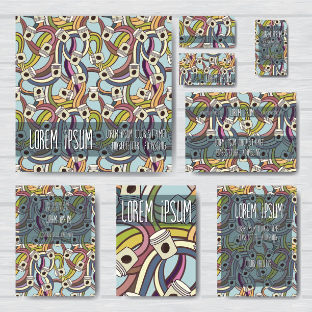 一套矢量设计的掩护。图片下载