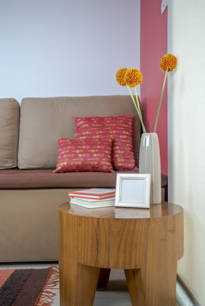 部分沙发在现代客厅/室内设计概念图片下载