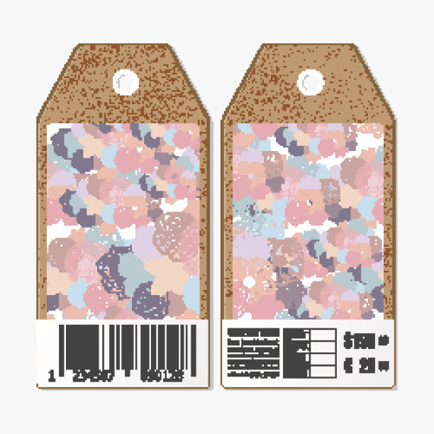 两面矢量标签设计，用硬纸板销售标签图片下载
