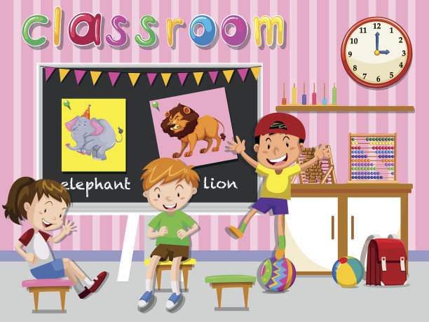 孩子们快乐的课堂素材图片