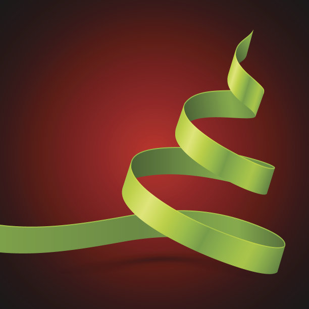 圣诞树从丝带的背景图片下载