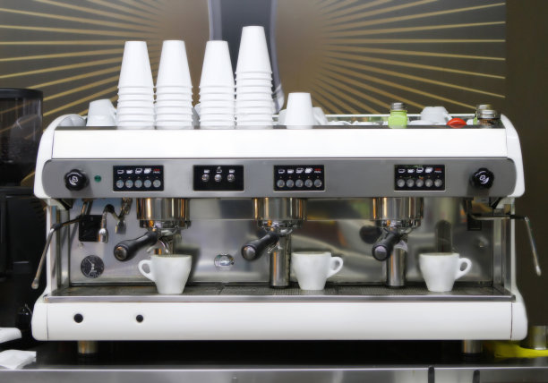 咖啡机和咖啡杯图片下载