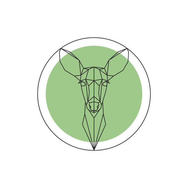 鹿头的矢量几何图像素材图片