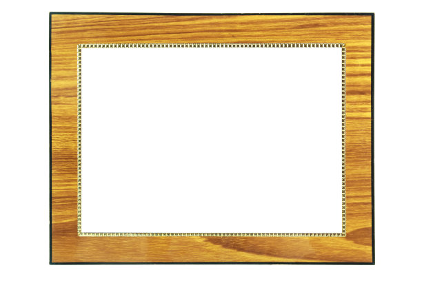 古老的相框在孤立的白色背景上图片下载