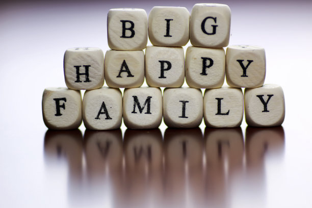 文字家庭字母立方体图片下载