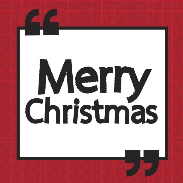 圣诞快乐字母插图设计图片下载