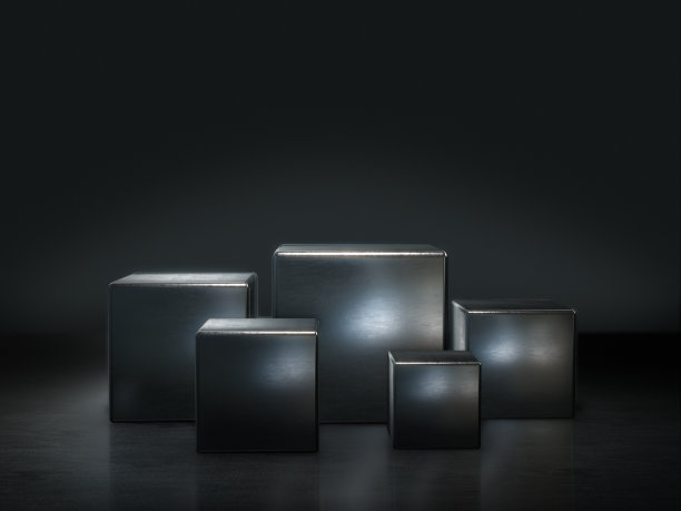 展示台，设计台，毛坯产品架。3 d渲染。图片下载