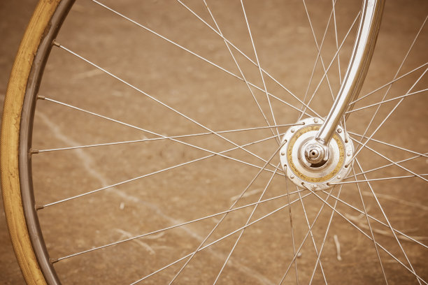 老式自行车车轮图片下载