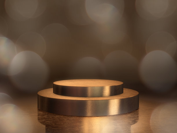 展示台，设计台，毛坯产品架。3 d渲染。图片下载