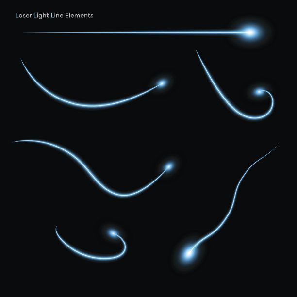 激光氖光线元素图片下载