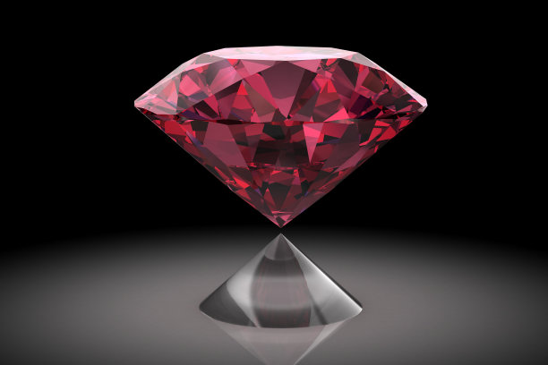 红宝石或罗氏石宝石(高分辨率3D图像)图片下载