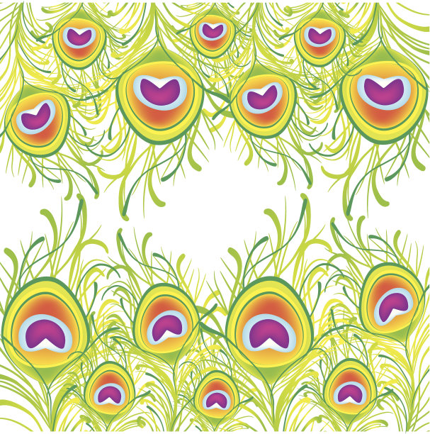 孔雀羽毛的背景图片下载