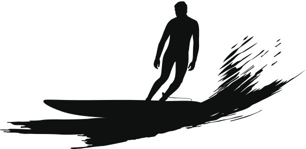 在海洋中冲浪的人图片下载