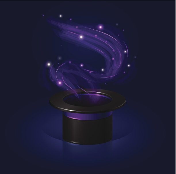 神奇的帽子。素材图片