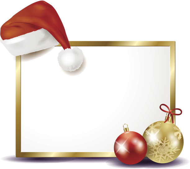 戴着帽子的圣诞标志图片下载