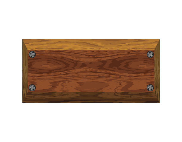 空白的木制板。矢量插图。图片下载