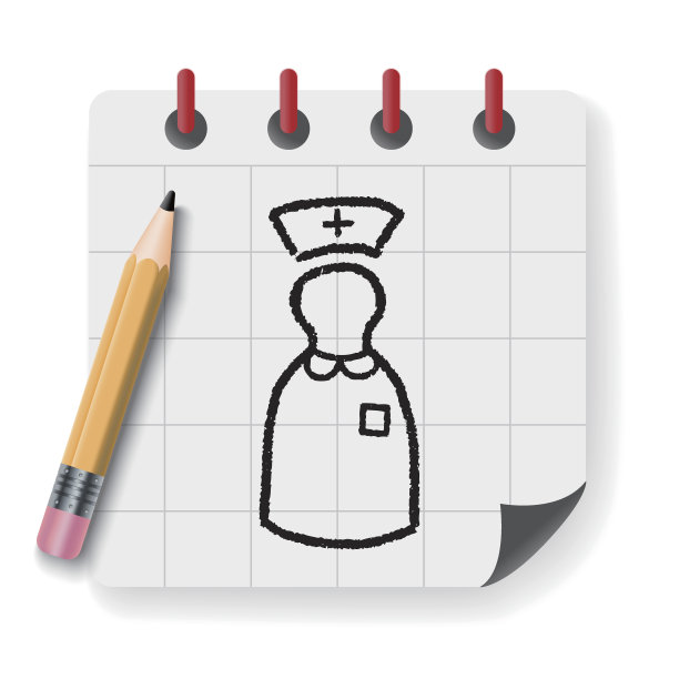 涂鸦的护士图片下载