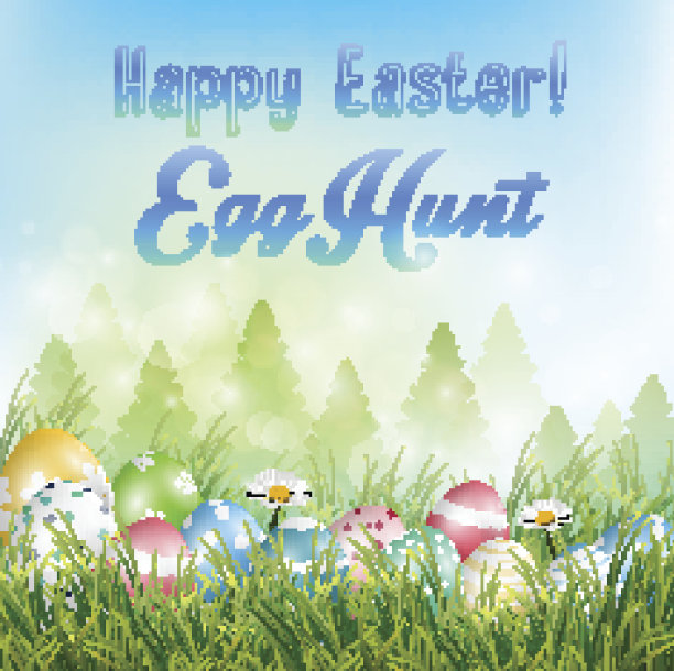 复活节彩蛋的背景图片下载