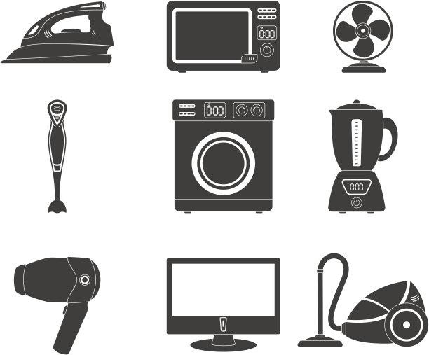 家电图标集图片下载