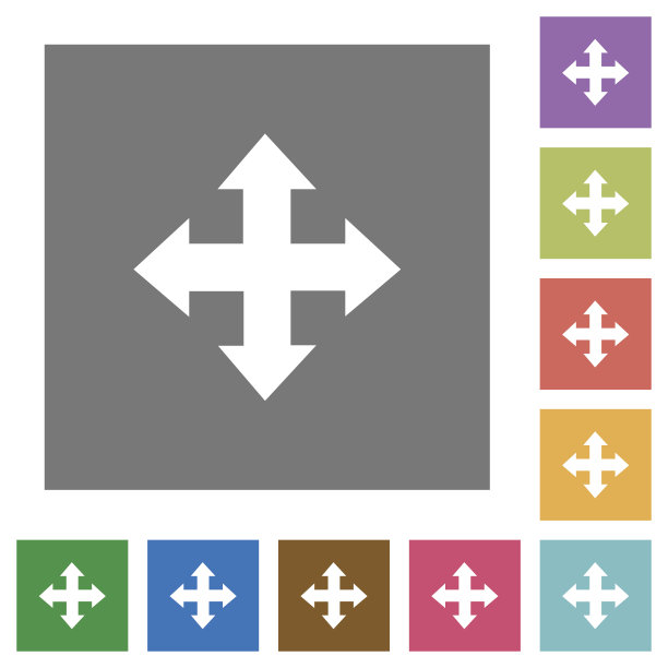 移动方形平面图标图片下载