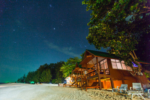 泰国里皮岛的夜晚图片下载