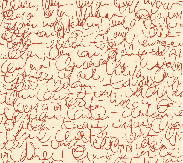 字母无缝模式红色脚本背景图片下载