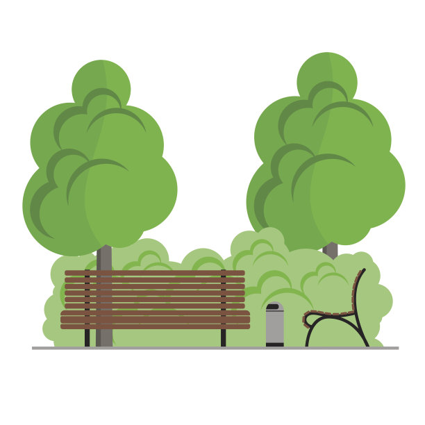 公园的矢量图图片下载