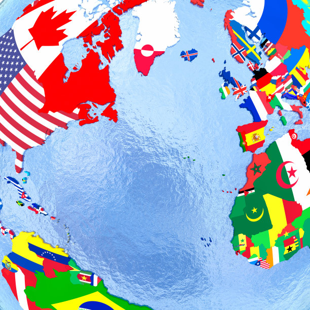 政治地球上的北半球图片下载