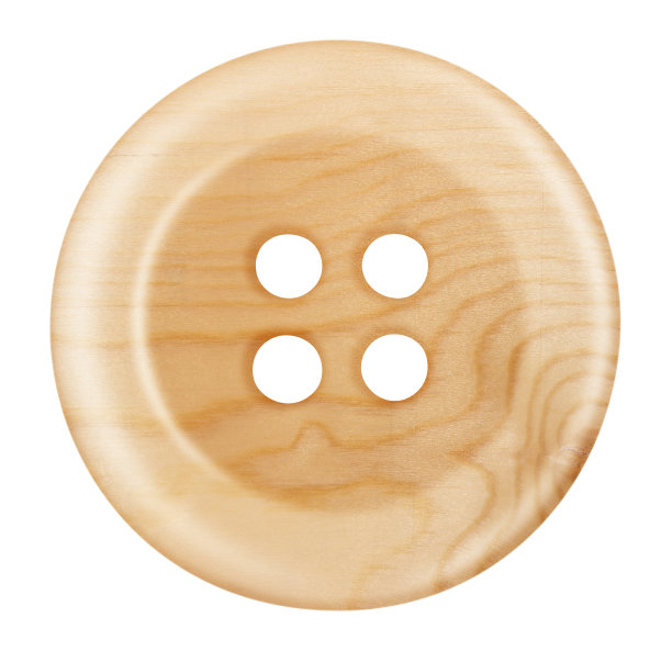 木制按钮孤立图片下载